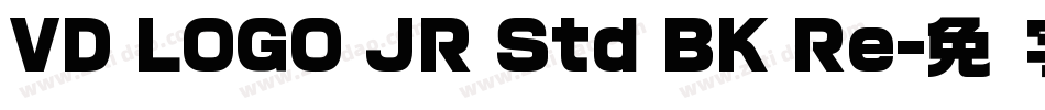 VD LOGO JR Std BK Re字体转换